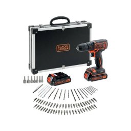 Masina Gaurit Black+Decker Include Acumulator Surub Carcasa 2 Baterii 1.5Ah Negru/Portocaliu