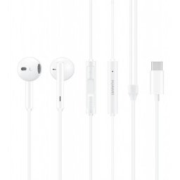 Casti Telefon cu Fir Huawei CM33 USB-C Handsfree Alb