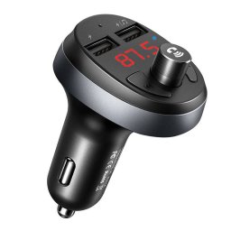 Incarcator Auto Cu Transmitator FM Si Bluetooth Mcdodo CC-6880 2x USB Cu Display 107W Negru