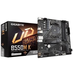 Placa de Baza Gigabyte B550M K (rev. 1.0) AMD AM4 GbE LAN Dual PCIe 4.0/3.0 M.2 MicroATX