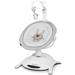Balansoar Electric Multifunctional Lionelo Bella Scaun Reglabil Ecran Tactil Telecomanda 6 Miscari Unice 5 Viteze Melodii Gri