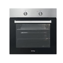 Cuptor Electric Korting Incorporabil 60l 5 Functii Butoane Push-Hide Aqua Clean Clasa A Negru/Inox