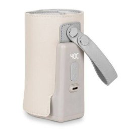 Incalzitor Biberoane Lionelo ThermUp Go Plus Portabil Aspect Elegant Temperatura Constanta 24h Incarcare USB Bej