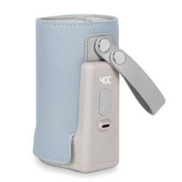 Incalzitor Biberoane Lionelo ThermUp Go Plus Portabil Aspect Elegant Temperatura Constanta 24h Incarcare USB Albastru Deschis
