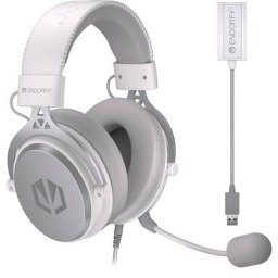 Casti Gaming ENDORFY VIRO Plus USB-A Jack Cablu 2.9m 32Î© 20 kHz 53mm Alb