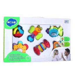 Jucarie Hola Set 6 jucarii zornaitoare pentru bebelusi
