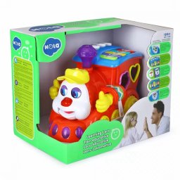 Jucarie Hola Trenulet educativ cu forme sunete si lumini
