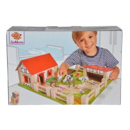 Jucarie Simba Ferma 38x35 cm cu 21 de accesorii