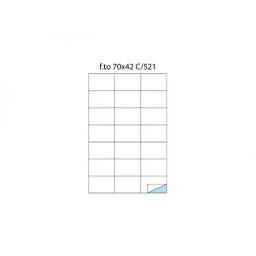 Etichete Adezive fara Margini Markin C/521 70x42MM 2100 Bucati / Cutie Alb