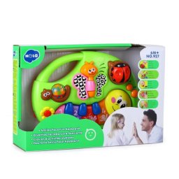 Jucarie Hola Pianina animalutelor vesele cu lumini si sunete