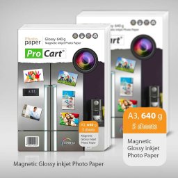 Hartie Foto Magnetica Procart 640g/mp A3 5 Coli Rezolutie 5760dpi 297 x 420mm Glossy