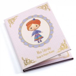 Set Djeco carte cu abtibilduri reutilizabile pentru fetite Garderoba lui Lilyruby