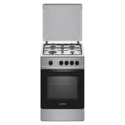 Aragaz pe Gaz Albatros AL452BXS 4 Arzatoare Capac Metalic Inox/Argintiu