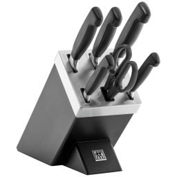 Set Zwilling Tacamuri Cutite De Bucatarie 7 Bucati Bloc Tacamuri Otel Inoxidabil Gri