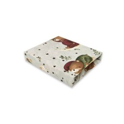 Cearceaf cu Elastic MimiNu Teddy Bear On Moon