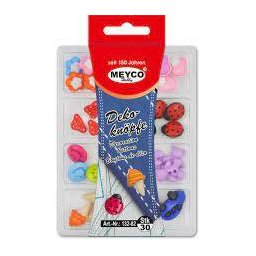 Set De Nasturi Meyco 30 Bucati Buburuze Inimioare Ursuleti Masinute