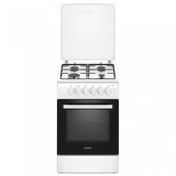 Aragaz pe Gaz Samus SM561APBS 4 Arzatoare Aprindere Electrica Plita Timer Alb