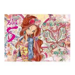 Bloc De Desen Copii Junior Format A3 Cu 10 File Coperta Cartonata 40 x 28 cm Winx Fairy Collection