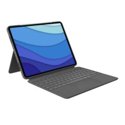 Husa Logitech Combo Touch Detachable Keyboard Case Trackpad Grey