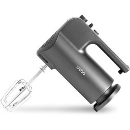 Mixer Electric Livoo 300W 5 Trepte Viteza Inox 220-240V Plastic Mecanic Gri