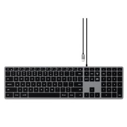 Tastatura Satechi Slim W3 USB-C US Gri