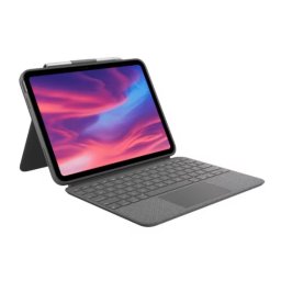Tastatura Logitech Combo Touch Smart Connector Iluminata Trakpad Detasabil iPad Gen10 US Gri