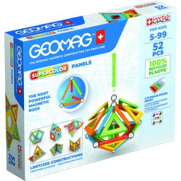 Set Magnetic Geomag 52 Piese Supercolor Panels Recycled 52 378