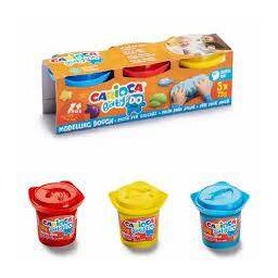 Plastilina Pentru Bebelusi Carioca De La 1 An Baby Do 3 Culori x 75g