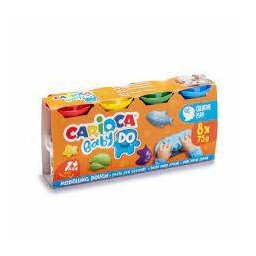 Plastilina Pentru Bebelusi Carioca De La 1 An Baby Do 8 Culori x 75g