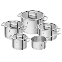 Set Zwilling 4 Oale Capace Sticla + 1 Cratita Otel Inoxidabil 1.5l Argintiu