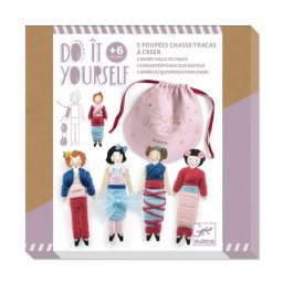 Set Craft Diy Djeco Papusi Pentru Vise Senine 6ani+ Multicolor
