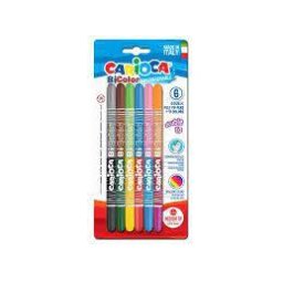 Carioci Carioca Bi-Color SKR068 6 Bucati cu Capat Dublu