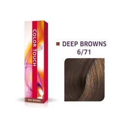 Vopsea Semipermanenta Wella Professionals Color Touch 6/71 Blond Inchis Castaniu Cenusiu 60ml