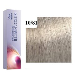 Vopsea Permanenta Wella Professionals Illumina Color 10/81 Blond Luminos Deschis Perlat Cenusiu 60ml