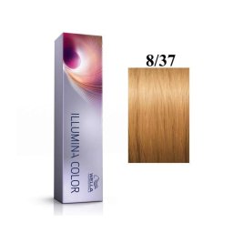 Vopsea Permanenta Wella Professionals Illumina Color 8/37 Blond Deschis Auriu Castaniu 60ml