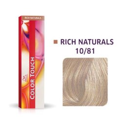 Vopsea Semipermanenta Wella Professionals Color Touch 10/81 Blond Luminos Albastru Cenusiu 60ml