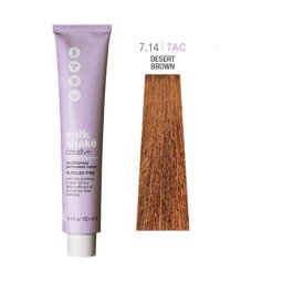 Vopsea Permanenta Milk Shake Creative 7.147AC Blond Mediu Castaniu Rosu 100ml