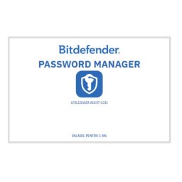 Antivirus BitDefender Password Manager Scratch 12 Luni 1 User Box