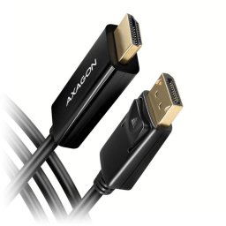 Adaptor AXAGON DisplayPort - HDMI 4K/30 Hz 1.8m Negru
