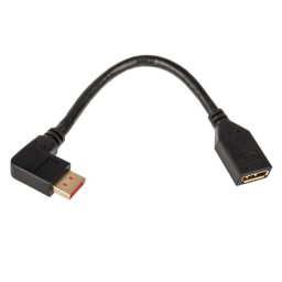 Adaptor InLine DisplayPort 8K4K 15cm Negru