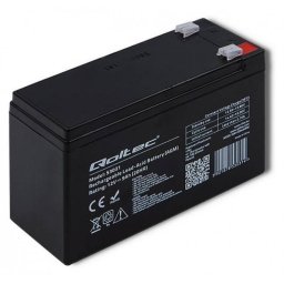 Acumulator Qoltec AGM 12V 9Ah Negru