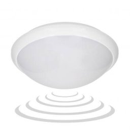 Aplica ADVITI Breva AD-PL-316WE27PMM 60W IP44 E27 Senzor De Miscare 360 De Grade Incorporat IK10 Alb