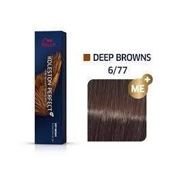 Vopsea Permanenta Wella Professionals Koleston Perfect 6/77 Blond Inchis Castaniu Intens 60ml
