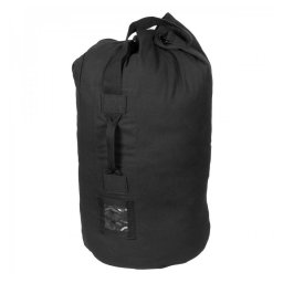 Sac Militar MFH US Duffle Bag Volum 100 litri 100% Bumbac Negru