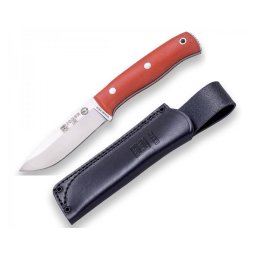 Cutit Joker BS9 Lynx Lama Otel inox 10.5cm Maner Micarta Teaca Piele Maro