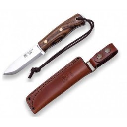 Cutit Joker Ember Scandi Bushcraft Lama Otel Inox 10.5cm Maner Lemn Nuc Maro