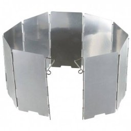 Scut Fox Outdoor Pliabil Aragaz Windscreen Aluminiu Husa 120g Argintiu