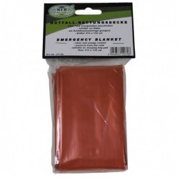 Folie MFH Supravietuire Accidente Soc Arsuri Semnalizare 213 x 132cm 100g Rosu