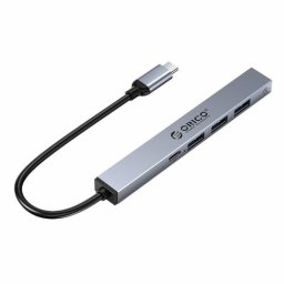 Hub USB Orico BC1-5P 3x USB 2.0 1x USB-C 0.15m Gri