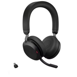 Casti Jabra Evolve2 75 USB Bluetooth Microfon Suport Incarcare Negru